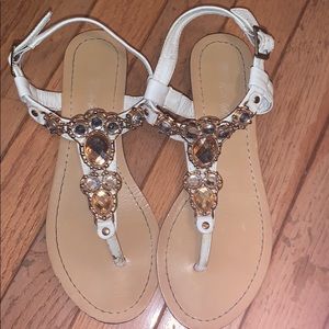 Size 6 jeweled sandals